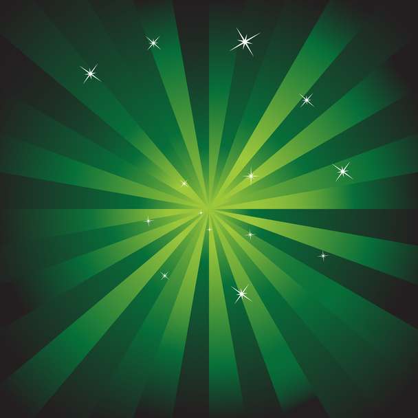 Green Starburst - Vektor, obrázek