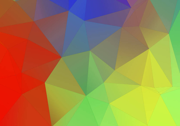 Fundo triangular colorido abstrato. 3D renderizar triângulos modernos para papel de parede de fundo e modelo de negócio
. - Foto, Imagem