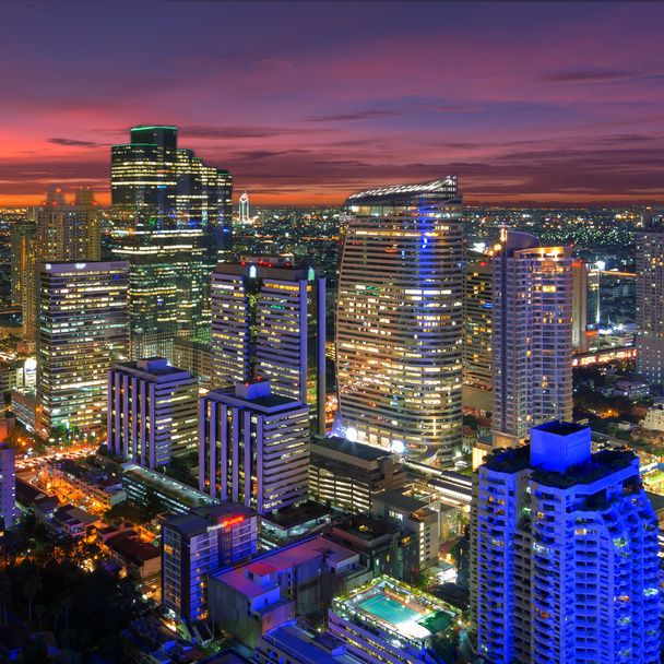 Bangkok night view - Photo, Image
