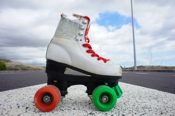 Vieux Vintage White Skate Boot - Photo, image