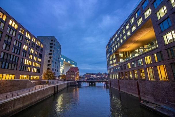The Warehouse District (Speicherstadt) em Hamburgo, Alemanha
. - Foto, Imagem