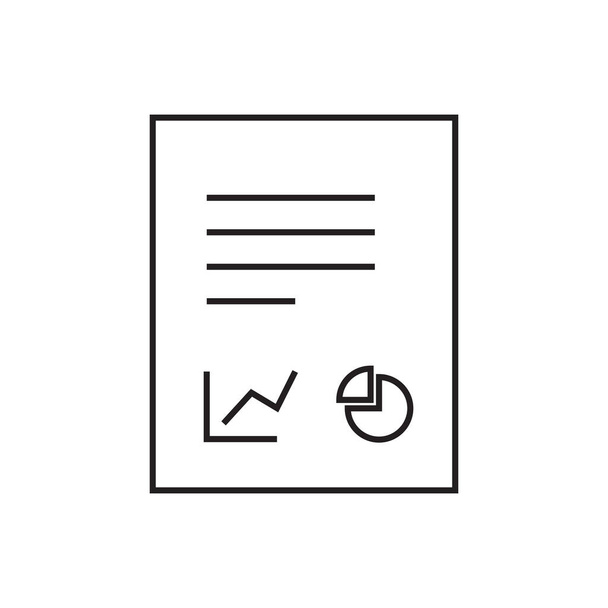 rapport vectoriel icône logo design - Vecteur, image
