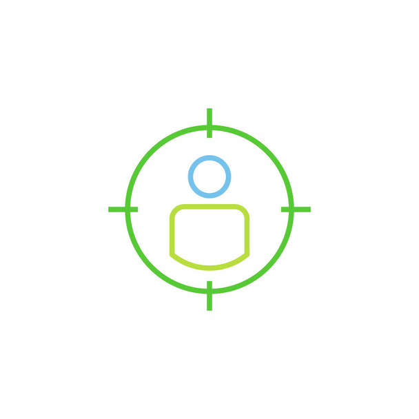 fej vadászat ember vektor ikon logó tervezés - Vektor, kép