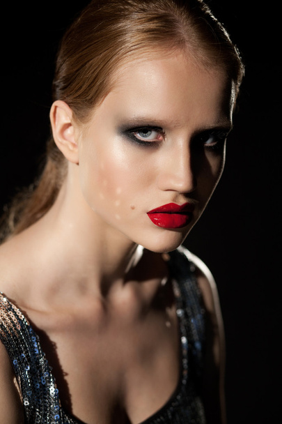 Model with perfect makeup - 写真・画像
