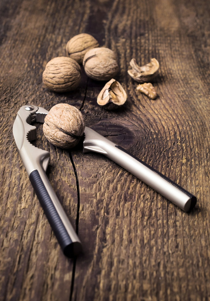 nutcracker and walnuts - Photo, image