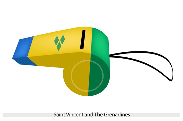 Un sifflet de Saint-Vincent-et-les Grenadines
 - Vecteur, image