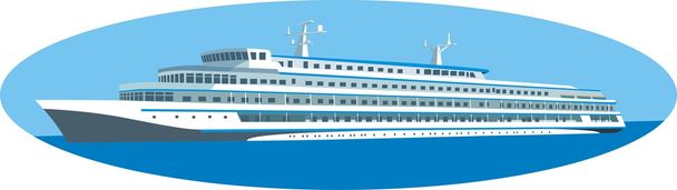 Cruiseschip - Vector, afbeelding