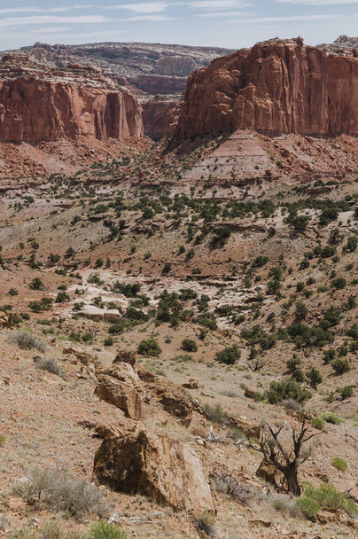 A breathtaking shot of the Capitol Reef National Park Fruita USA - Foto, afbeelding