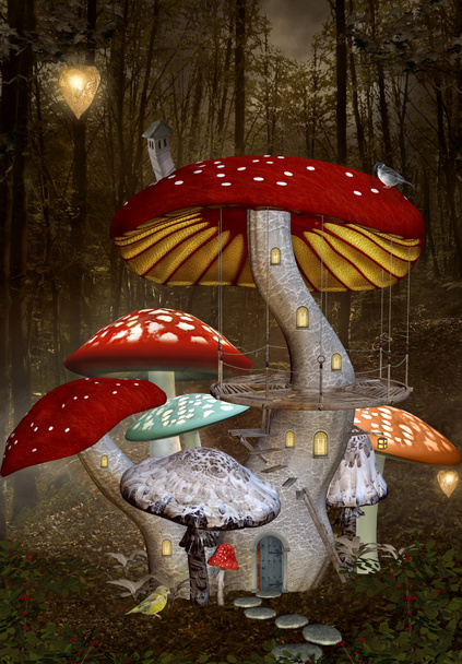Cogumelos palácio
 - Foto, Imagem