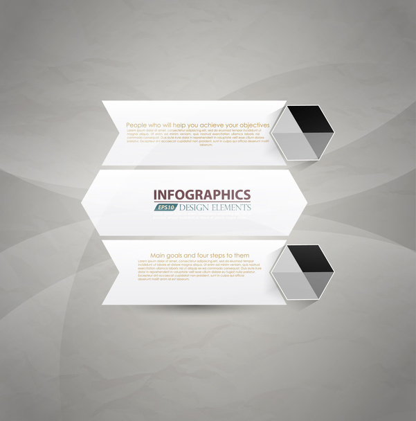 Modern Design Minimal style infographic template - Vector, Image