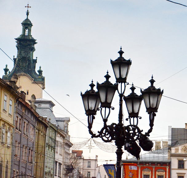 Vieux lampadaire à Lviv, Ukraine
 - Photo, image