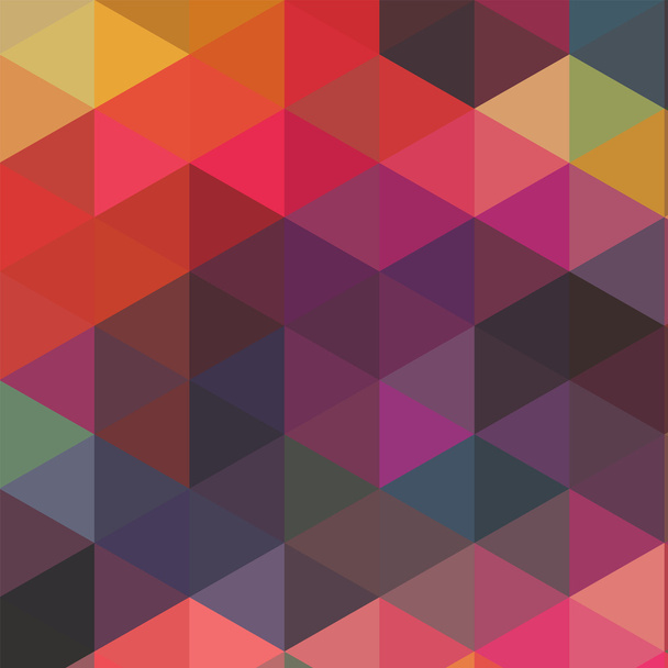 Triangles pattern of geometric shapes. Colorful mosaic backdrop. - Вектор, зображення