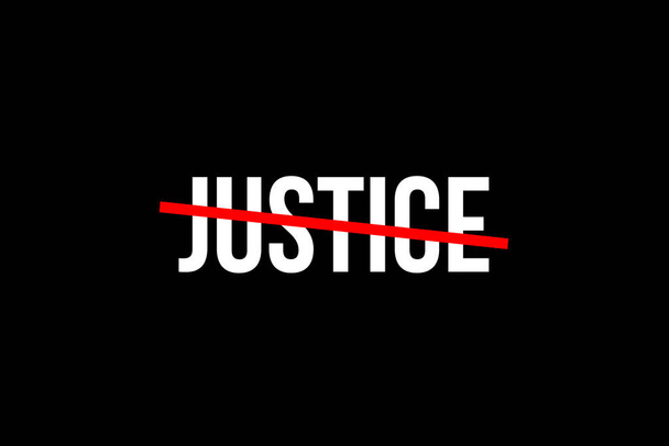 Igazságot kell szolgáltatni. Átlépte a piros vonalat, ami azt jelenti, hogy meg kell állítani az igazságtalanságot. - Fotó, kép
