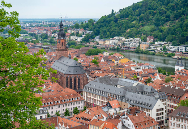 aerial view of Heidelberg in Germany at summer time - Fotografie, Obrázek