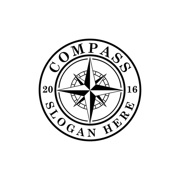 Compass logo, icono y símbolo. diseño de plantilla de ilustración - Vector, Imagen
