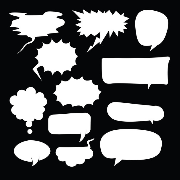 Bubble Speech Balloons Speech Cartoon Vector - Διάνυσμα, εικόνα