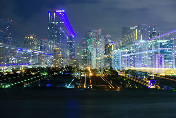 Miami, Florida, USA downtown cityscape. - Foto, imagen