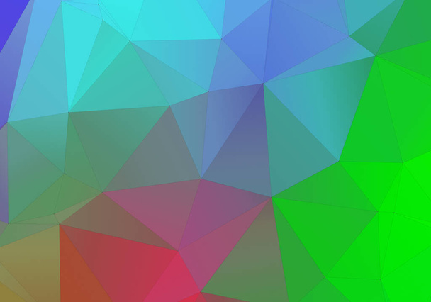 Fondo de triángulo colorido abstracto. 3D triángulos de renderizado moderno para fondo de pantalla y plantilla de negocio. - Foto, Imagen
