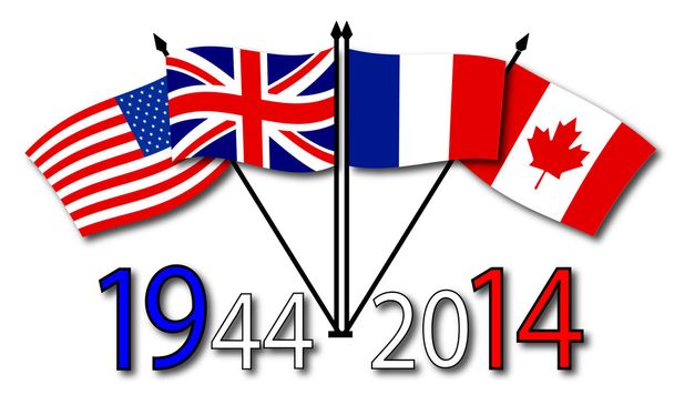 anniversary of two world wars - Vector, Image