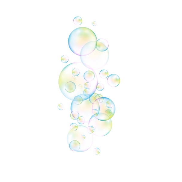 Jabón burbuja vector de fondo - Vector, Imagen