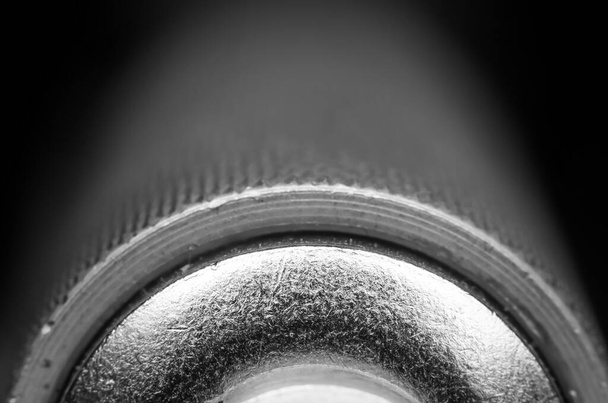 Close-up shot van de micrometerschacht - Foto, afbeelding