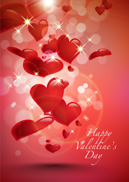Vector Valentine's Day Card - Vettoriali, immagini