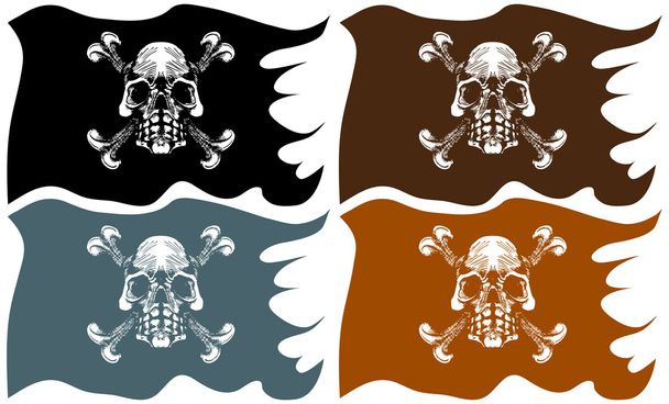 Pirate Flags - Vector, afbeelding