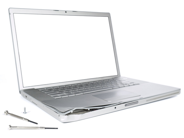 uszkodzony laptop - Zdjęcie, obraz