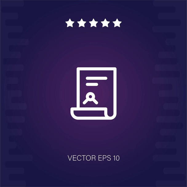 контракт вектор значок сучасна ілюстрація
 - Вектор, зображення