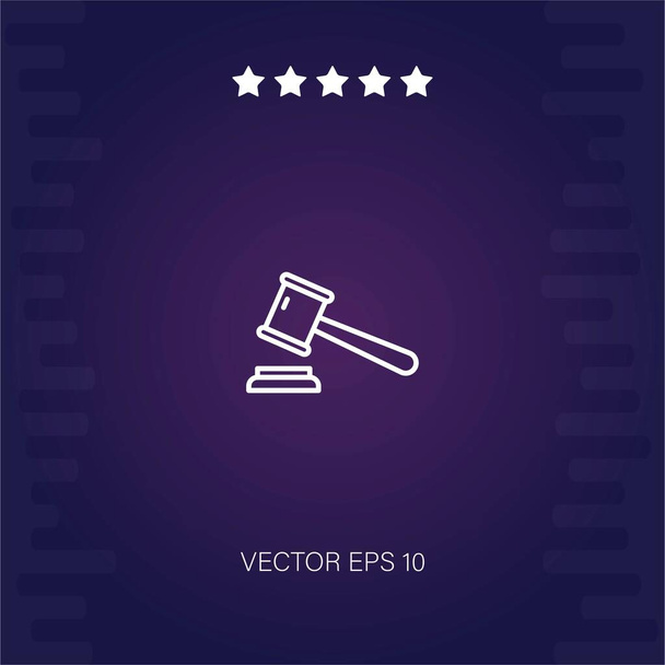 auction vector icon modern illustration - Vector, Image