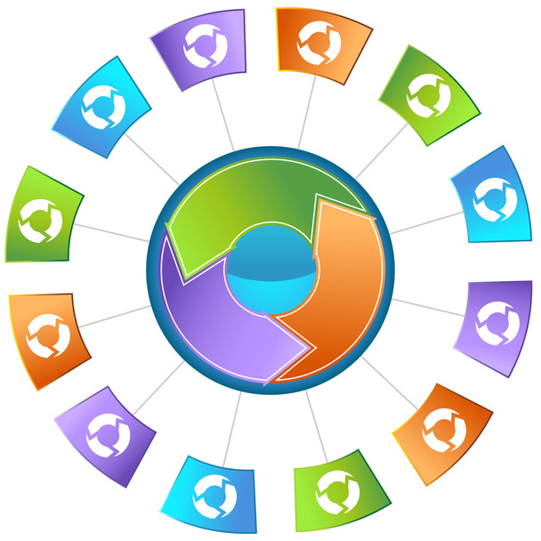 Workflow / Recycling Icon - Vecteur, image