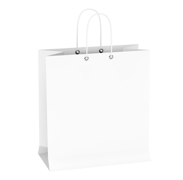 Blank White Shopping Bag - Photo, Image