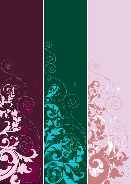 Set of abstract ornaments in different color. - Διάνυσμα, εικόνα