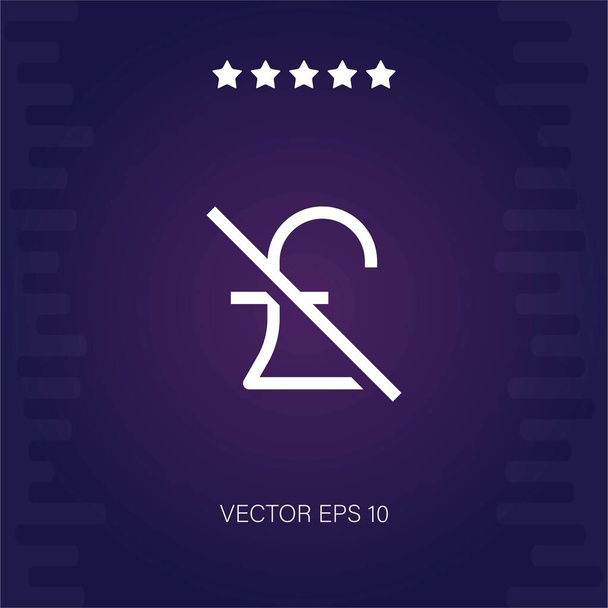 deficit vector pictogram moderne illustratie - Vector, afbeelding
