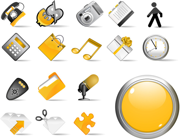 Conjunto de iconos de Internet
 - Vector, imagen