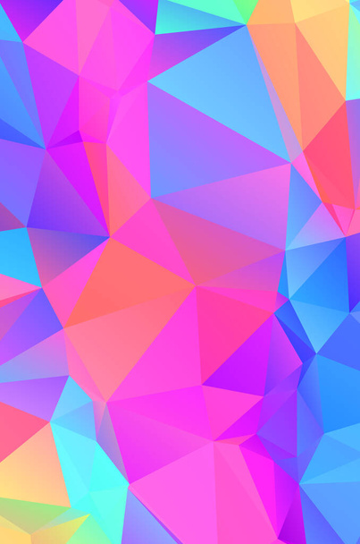 三角形のスタイルで紫色の鮮やかなベクトルテクスチャ。カラフルなセットでイラスト  - ベクター画像