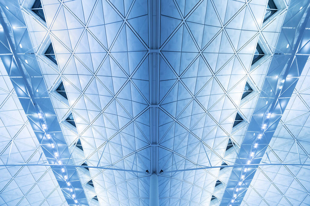Detaily stropu moderní architektury. Vytváření abstraktního vzoru pozadí - Fotografie, Obrázek