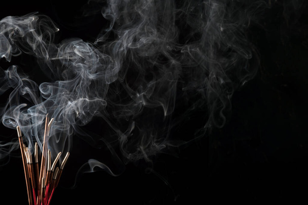 Kouř pozadí umění design kadidlo hoření. - Fotografie, Obrázek