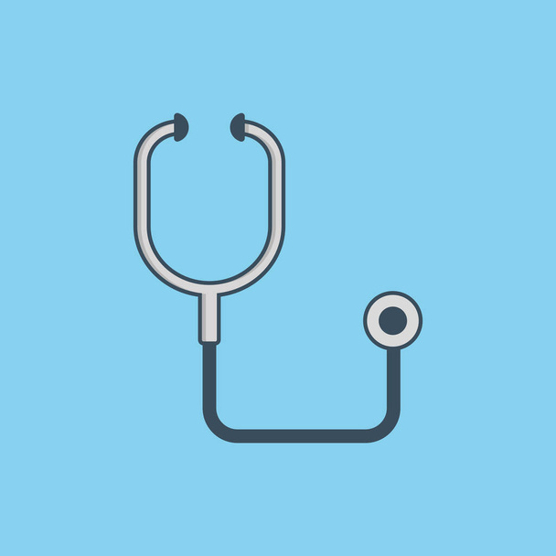 Stethoscope vector icon illustration. Medical sign symbol - Vector, Image