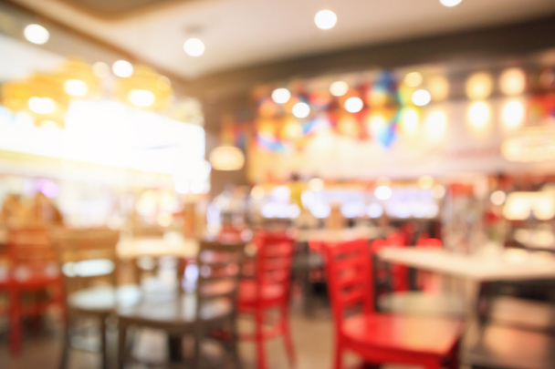 Restaurante café o cafetería interior con personas abstracto desenfocado fondo borroso - Foto, imagen