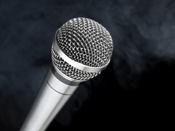 micrófono en el escenario
 - Foto, Imagen