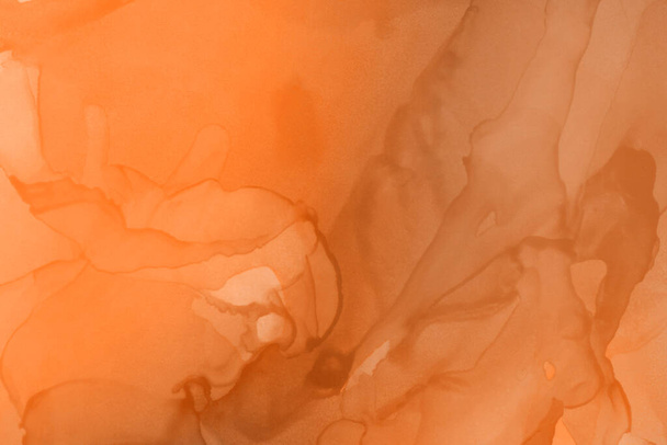 orange liquid ink, digital wallpaper - Fotografie, Obrázek
