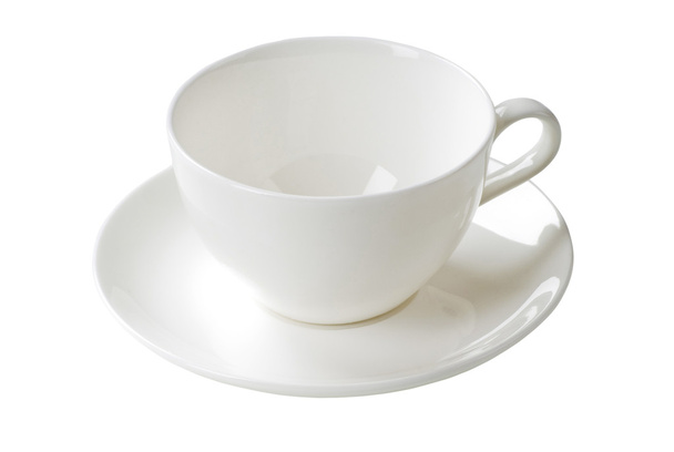 fehér csésze és csészealj - Fotó, kép