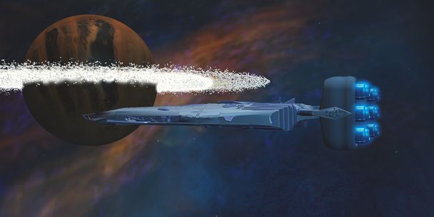 Kozmik uzay gemisi - Fotoğraf, Görsel