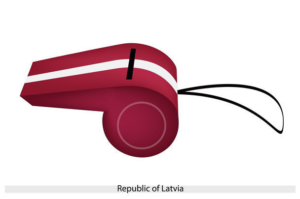 píšťalka Lotyšské republiky - Vektor, obrázek