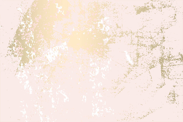 Abstrait Grunge Patina effet Pastel Gold RetroTexture - Vecteur, image