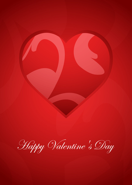 Valentine's Day greeting card with special vintage design, EPS10 - Vektor, Bild