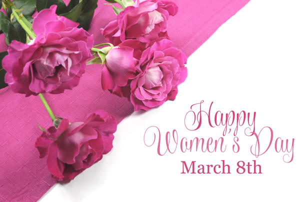 fröhlicher internationaler Frauentag, 8. März, Feier zur Begrüßung - Foto, Bild
