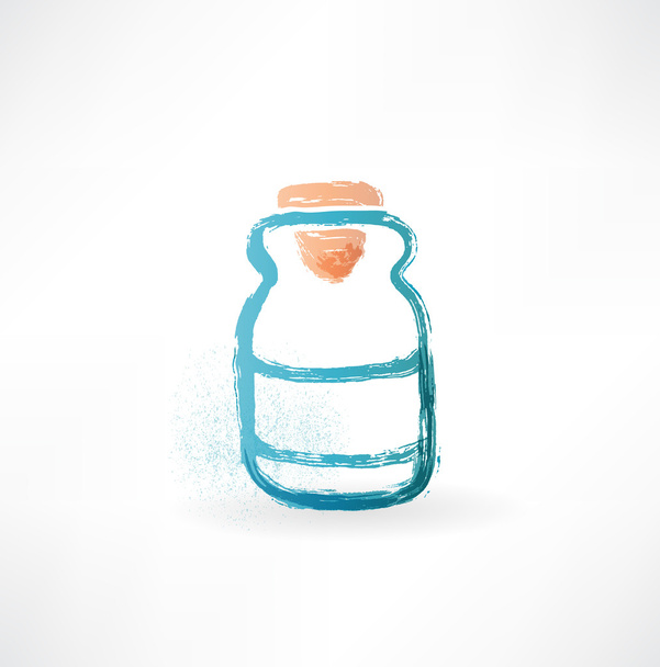 Jar with medications icon - Vector, Image