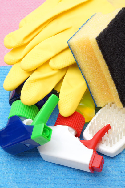 Colorful cleaning products - Foto, Imagen